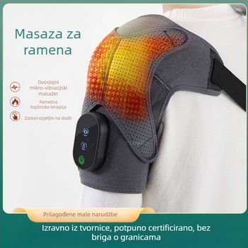 Ramenski masažer s grijanjem i vibracijama – 7W, 5V, 35-45°C, Tri razine kontrole