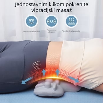 Električni masažer za vrat, ramena i leđa s grijanjem — bežični daljinski upravljač, vremensko programiranje, mehaničko upravljanje, DR.MEETI 002