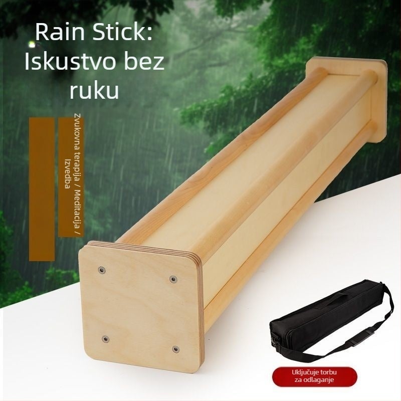 Drvena kišna štap od breze za zvukovnu terapiju kiše, jogu i meditaciju — Brand Orange, Model 1063