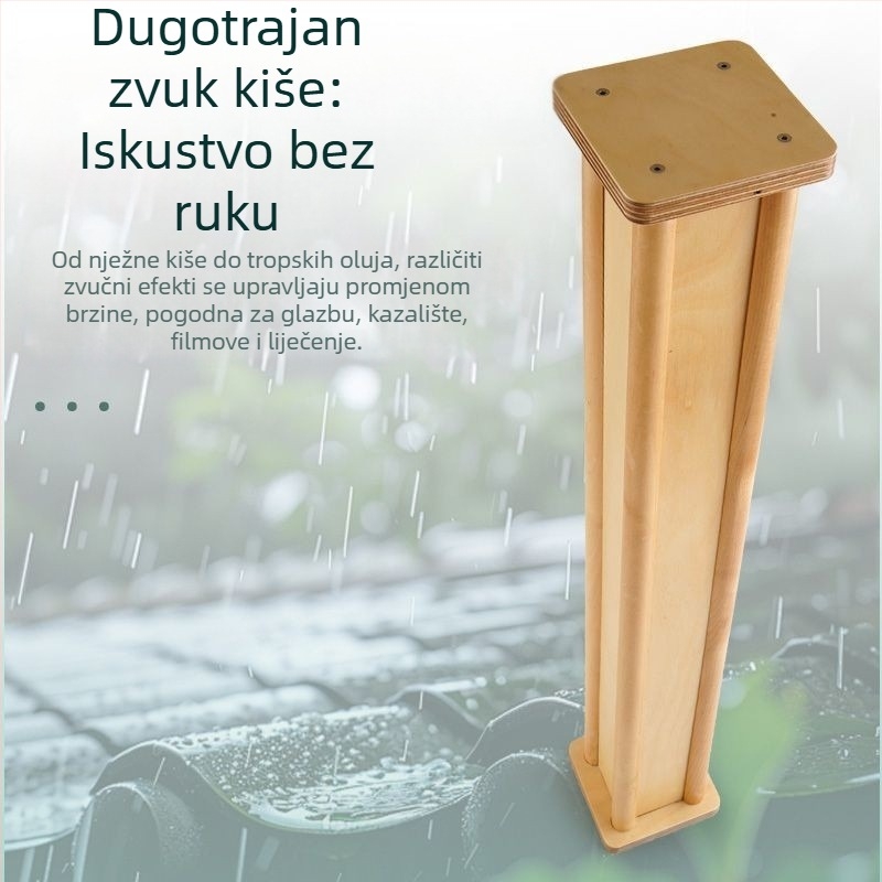 Drvena kišna štap od breze za zvukovnu terapiju kiše, jogu i meditaciju — Brand Orange, Model 1063