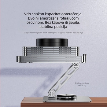 360° okretni držač za tablet — stolni držač, sklapan, aluminijska legura, model P001