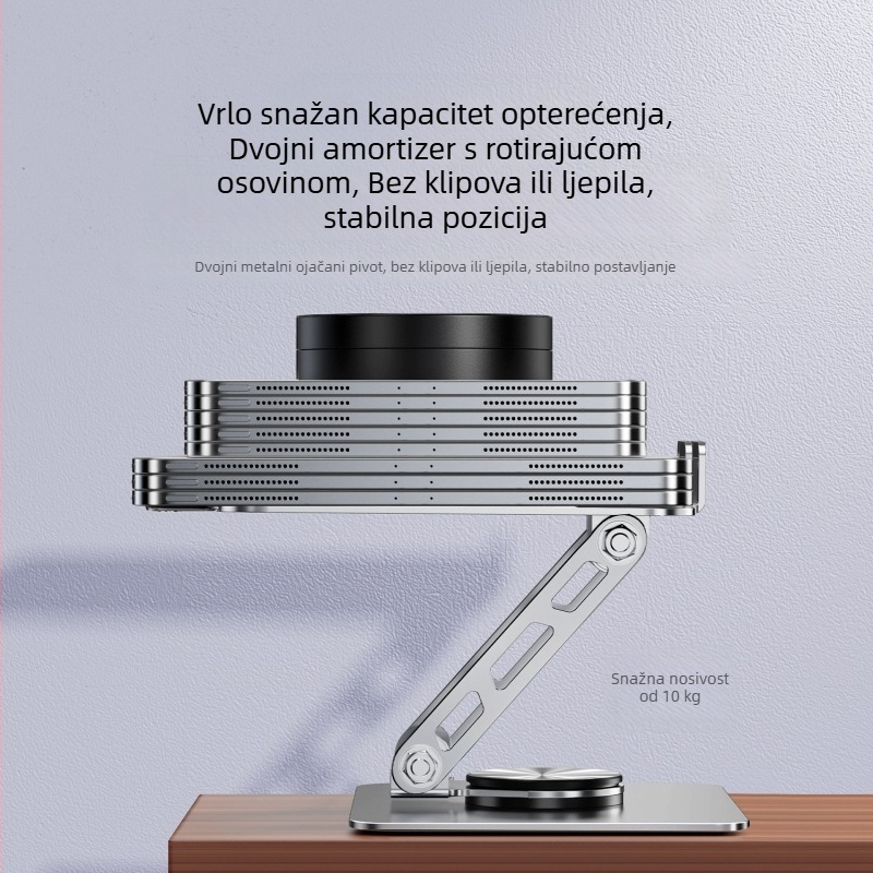 360° okretni držač za tablet — stolni držač, sklapan, aluminijska legura, model P001