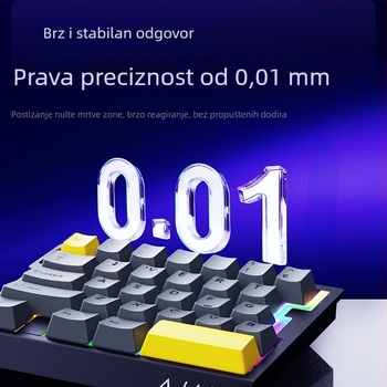 Ajazz AK029 Jednoručna Mehanička Tipkovnica, Plavi Prekidač, RGB Pozadinsko Osvjetljenje, 29 Tipki, Hot-Swappable