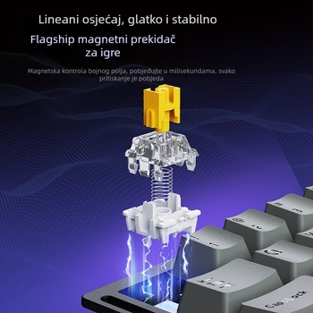 Ajazz AK029 Jednoručna Mehanička Tipkovnica, Plavi Prekidač, RGB Pozadinsko Osvjetljenje, 29 Tipki, Hot-Swappable