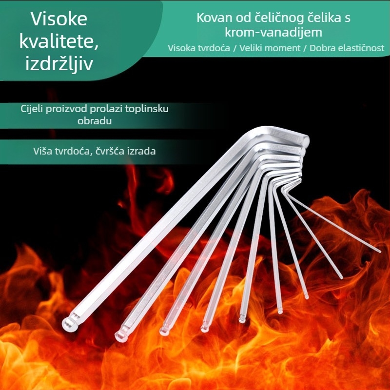 Celtic 27-dijelni set šesterokutnih utičnih ključeva, od krom-vanadij čelika, L-oblik glavom