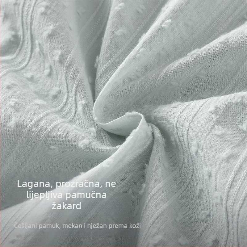 Dječja pamučna košulja, korejski stil, okrugli izrez, kratkih rukava, 100% pamuk