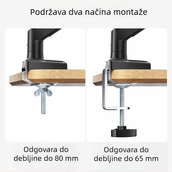 Expassion aluminijski stolni nosač monitora, model PSMA03, tip stola, nosač