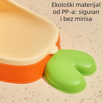 Dječji pisoar za dječake, zidni, stojeći, od ekološkog PP materijala, za dob 0–8 godina