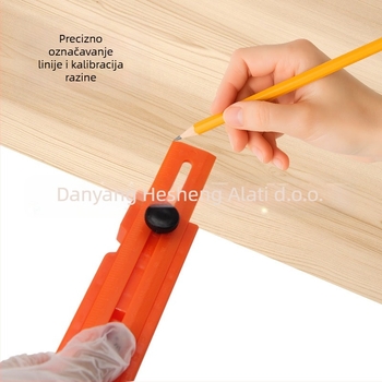 Mr Drill plastični mjerni pravac za stolariju s preciznim mjehurićnim nivom, rotirajući pod više kutova, višefunkcionalan