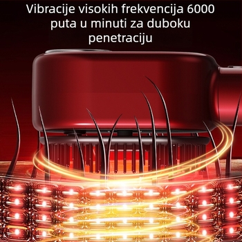 Električni masažni češalj s eteričnim uljem za zdrav skalp i njegu kose — Model 001; Funkcija: Masaža; Namijenjeno odraslima; Broj artikla: 002; Izdanje: 2025