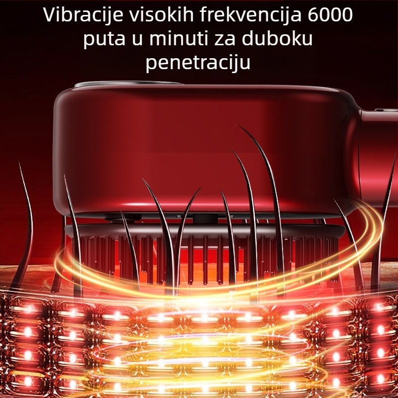 Električni masažni češalj s eteričnim uljem za zdrav skalp i njegu kose — Model 001; Funkcija: Masaža; Namijenjeno odraslima; Broj artikla: 002; Izdanje: 2025