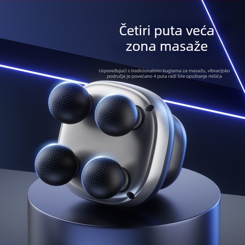 Međunarodni električni masažer s četkastim motorom, preko 5 brzina, preko 6 masažnih glavica i razina buke 46–70 dB.