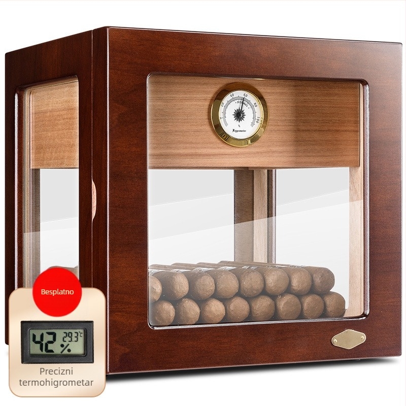 Drveni humidor za cigare, Bear zhizhe, 1 kom, minimalistički stil