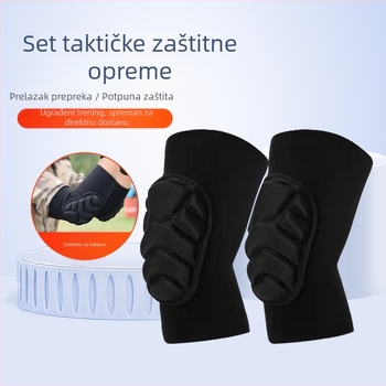 Set zaštitnika za koljena i lakat za vojnu obuku — četiri dijela, EVA pjena i pamučna pređa, za odrasle