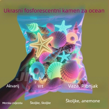 Osvijetljeni morski kamenčići za akvarij, ukrasno dno, šifra 020