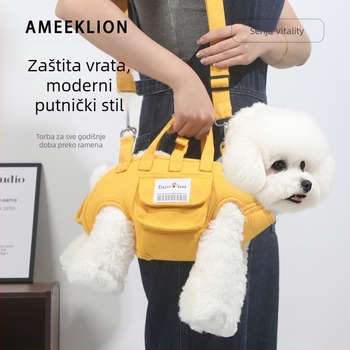 Kanvas torba za kućne ljubimce s crossbody dizajnom, nije uvozena, bez IP ovlaštenja