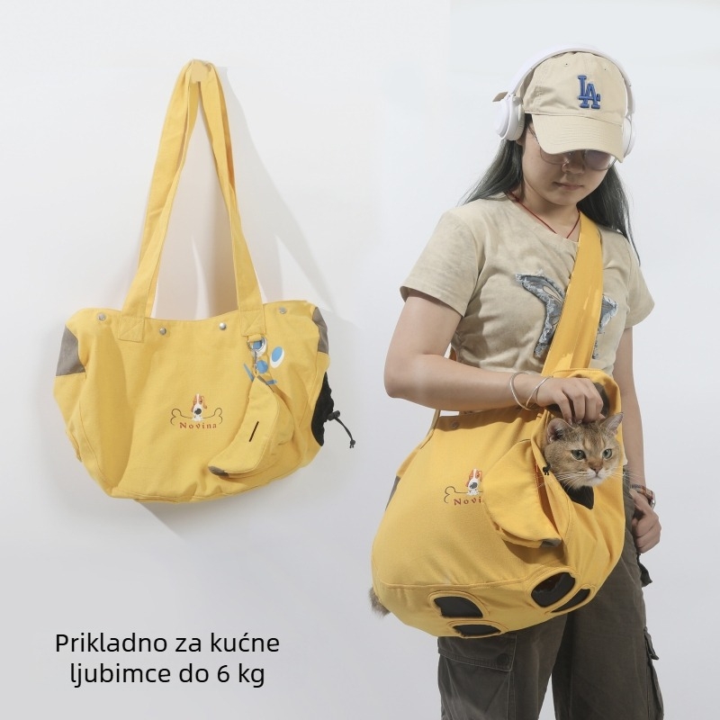 Kanvas torba za kućne ljubimce s crossbody dizajnom, nije uvozena, bez IP ovlaštenja