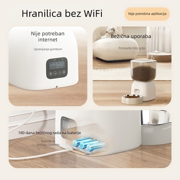 Pametan set za hranjenje i fontanu za vodu za mačke i pse