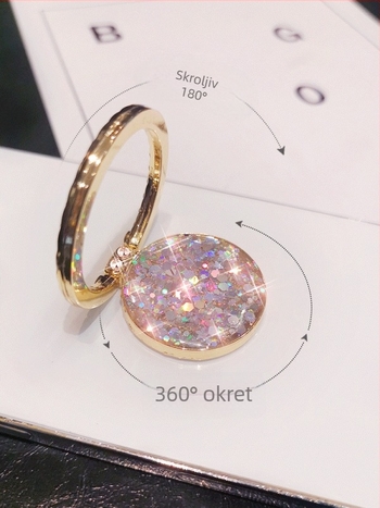 Stolni držač za telefon s prstenom — Jager, Model: Svi modeli, Desktop upotreba, Licencirana privatna marka: Da