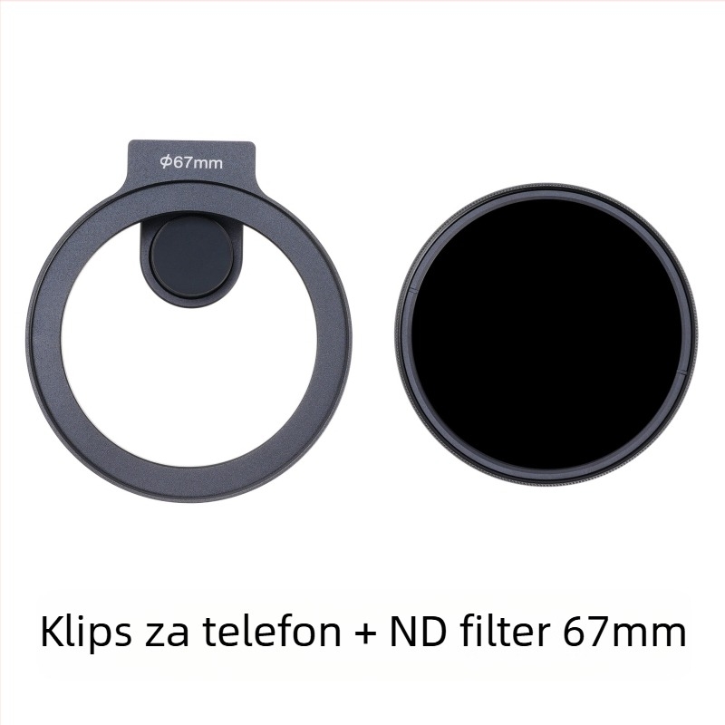 Držač Filtera za iPhone za mobilnu fotografiju | aluminijska legura, kompatibilan s 67 mm filterom