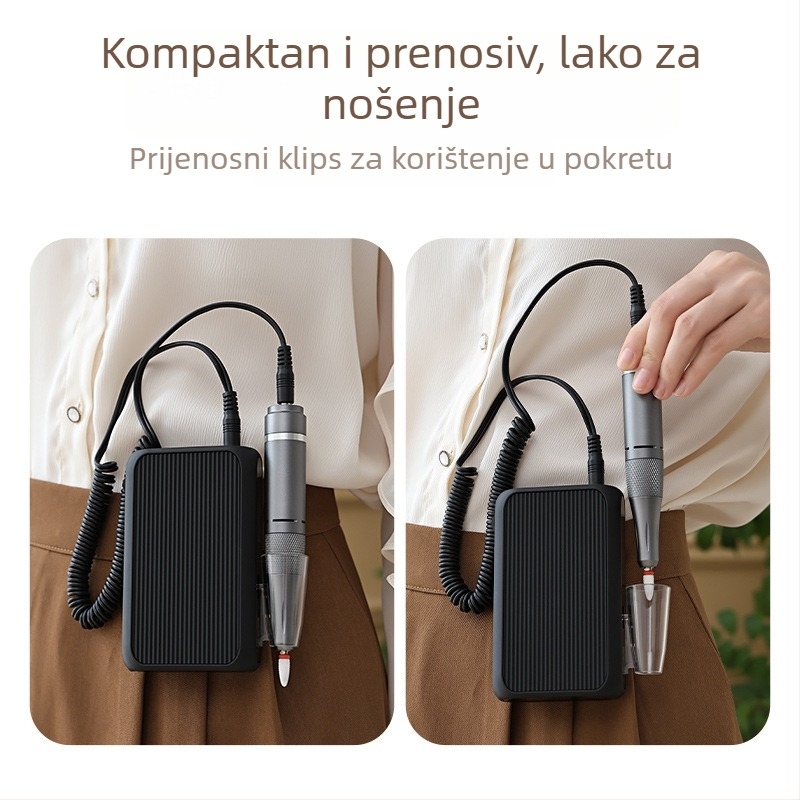 Električni pilnik za nokte – alat za brušenje površine noktiju, plastično kućište, model CH-DM802, Zhejiang