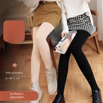 Baršunaste oblikujuće hulahopke, srednje debljine, 70–80% poliestera, fleece podstava