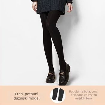 Baršunaste oblikujuće hulahopke, srednje debljine, 70–80% poliestera, fleece podstava