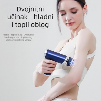 USB punjivi mišićno-fascijalni masažer s višerazinskom regulacijom, 5+ brzina, 6+ nastavaka, ugrađena baterija 1200–2000 mAh
