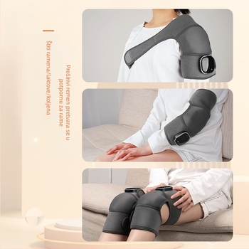 Masaža koljena s grafenskim grijanjem i toplom kompresijom, bežično upravljanje, napajanje 5V, 45–65°C, 450 g, 3 načina rada, inteligentna kontrola temperatura