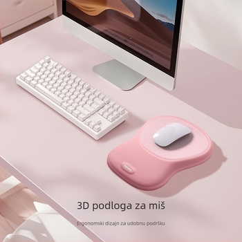 Jastučić za zglob s memorijskom pjenom za 3D podlogu miša – Crystal Wrist Rest, stolna podloga, protuklizno, OEM obrada