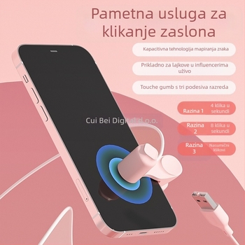 Automatski klik na zaslonu mobitela za prijenos uživo i hvatanje narudžbi za vožnju: tih fizički klik, inteligentni dodirni zaslon, kontinuirano tapkanje