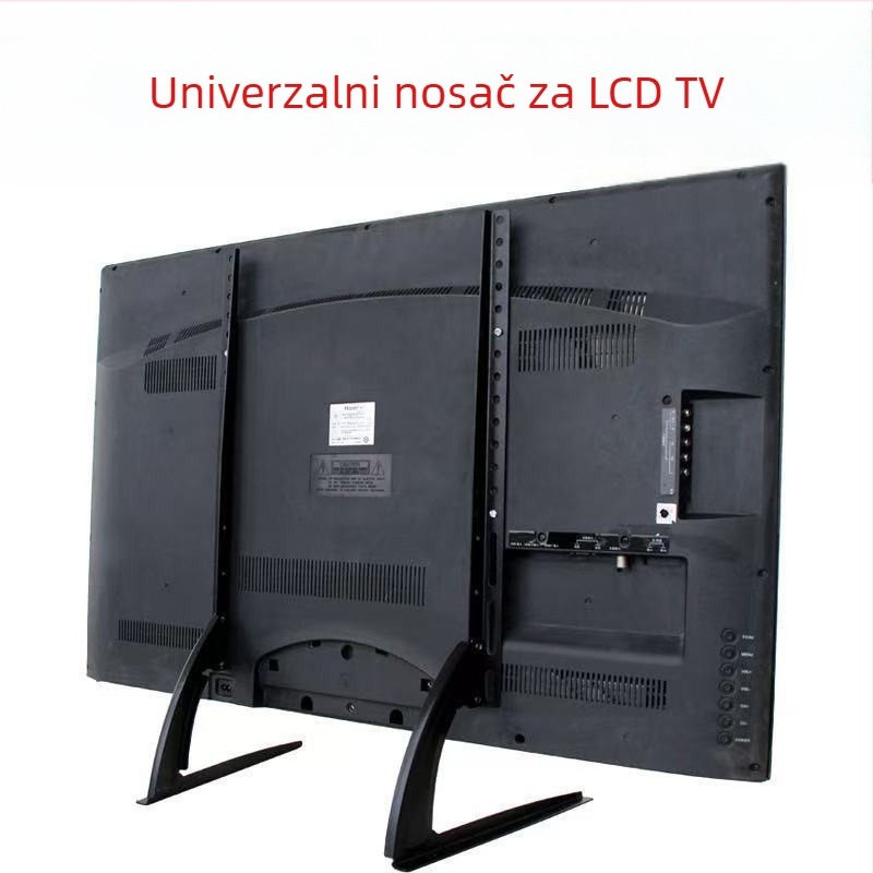 TV baza za podizanje – univerzalna bez bušenja LCD zaslon na stol KT06, čelična konstrukcija, kompatibilna sa Smart TV