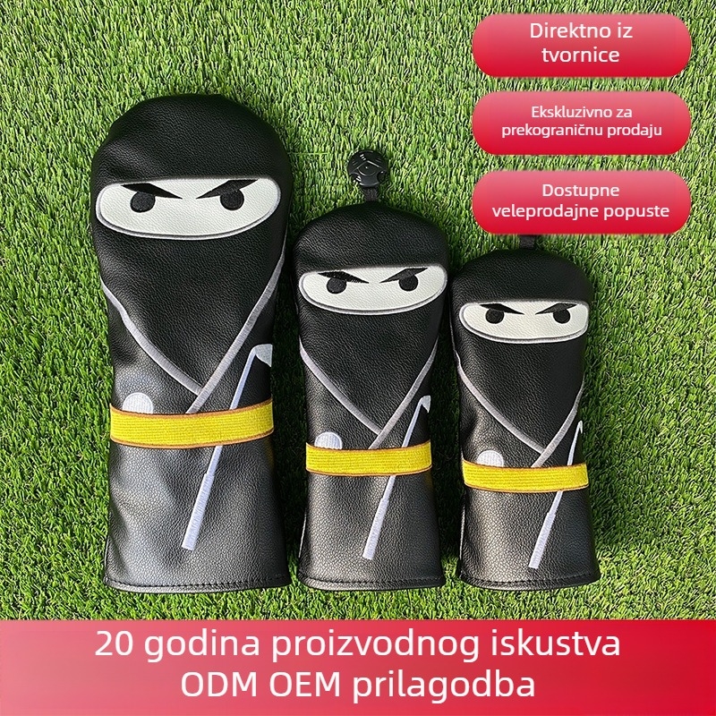 Navlaka za glavu golf palice Peter Allis S-108, PU + pliš, tisak logotipa, prilagođena izrada