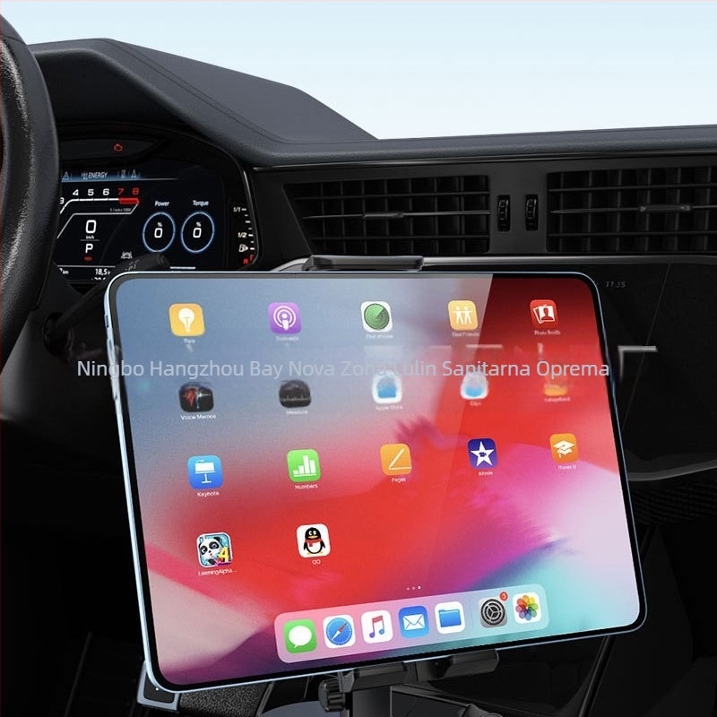 Držač tableta za stražnje sjedalo automobila, nosač na naslonu za glavu, proširivi i sklopivi, univerzalni držač za telefon i tablet