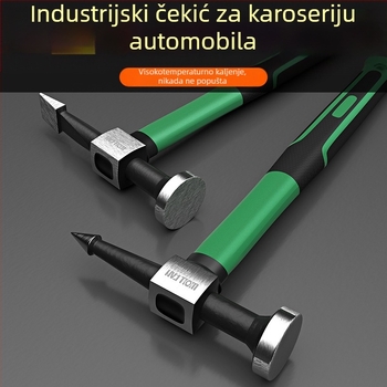 Wolffan Set alata za popravak udubljenja na automobilu – alat za oblikovanje lima, automobilska popravka, Neto težina 1000 g, Visokougljični čelik, Oštra kvadratna glava
