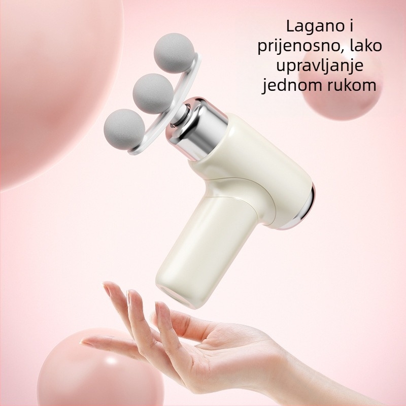 Fascični masirajući uređaj s 6+ glavama, mini prijenosni, motor s četkama, višestruke brzine, niska buka 36–45 dB, ugrađena baterija 800–1000 mAh