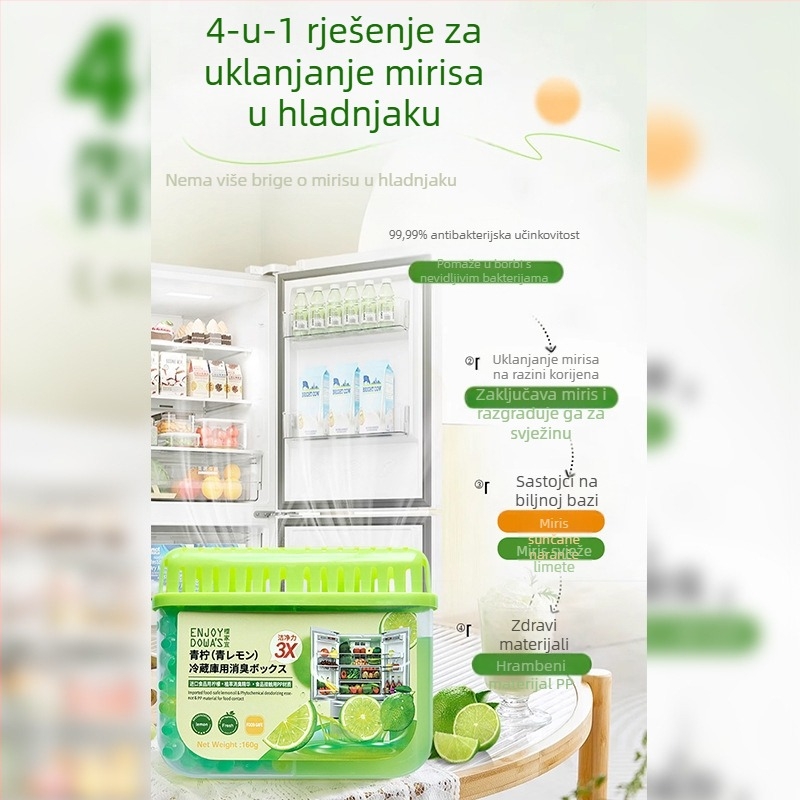 Kutija za deodoriranje hladnjaka ENJOY DOWA'S – miris naranča i gardenija, 160 g, 48 kom
