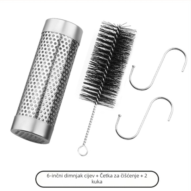 Nehrđajući čelični dimni cijev za roštilj | Moderan minimalistički dizajn | GF branda | Mogućnost prilagodbe logom