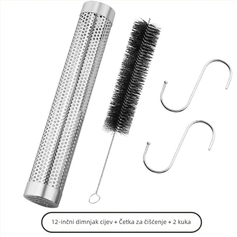 Nehrđajući čelični dimni cijev za roštilj | Moderan minimalistički dizajn | GF branda | Mogućnost prilagodbe logom