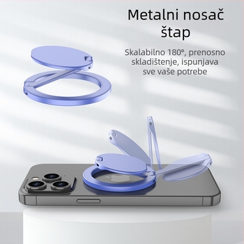 Držač za telefon s prstenom, legura, CNC obrada metala s elektroplakiranjem, prilagodljiv