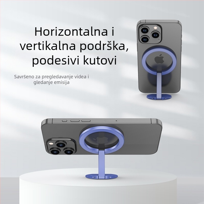 Držač za telefon s prstenom, legura, CNC obrada metala s elektroplakiranjem, prilagodljiv