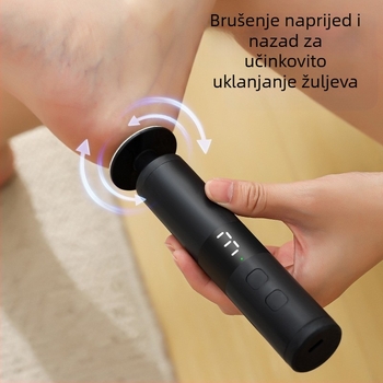 Električni nožni pilnik – 2-u-1 alat za njegu noktiju i stopala, prenosiv, uklanja odumrlu kožu i žuljeve, model YS-MJ002, lansiranje 2025
