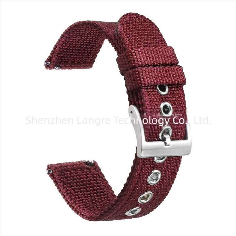 Nylon plisirana narukvica za sat, kompatibilna sa Seiko i Omega, model JY9, mehanizam brzog otpuštanja, unisex