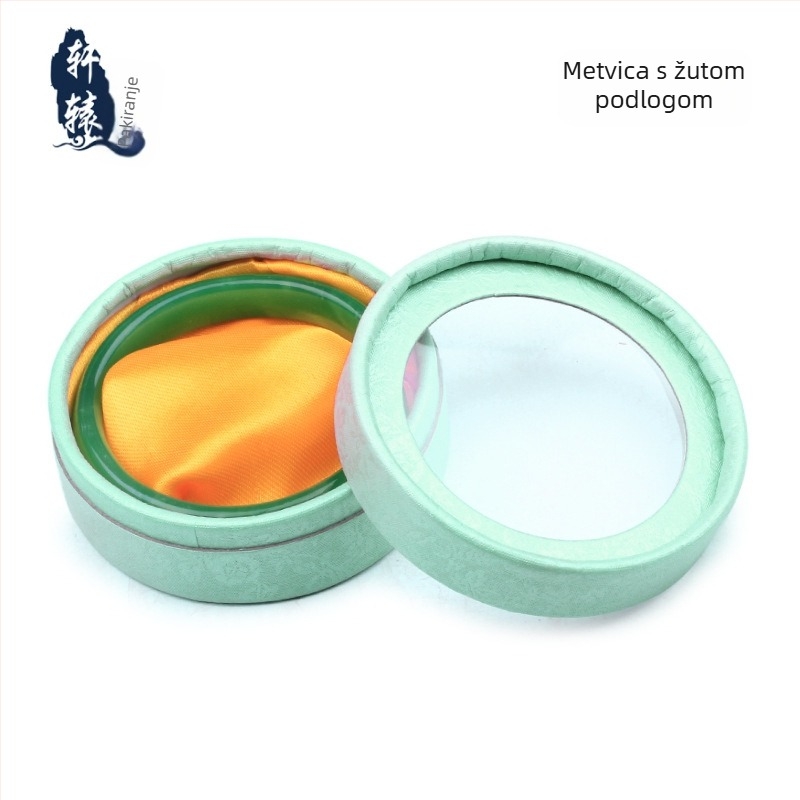 Kutija za nakit s kružnim prozorom na poklopcu, 001 specifikacija, papir/karton materijal