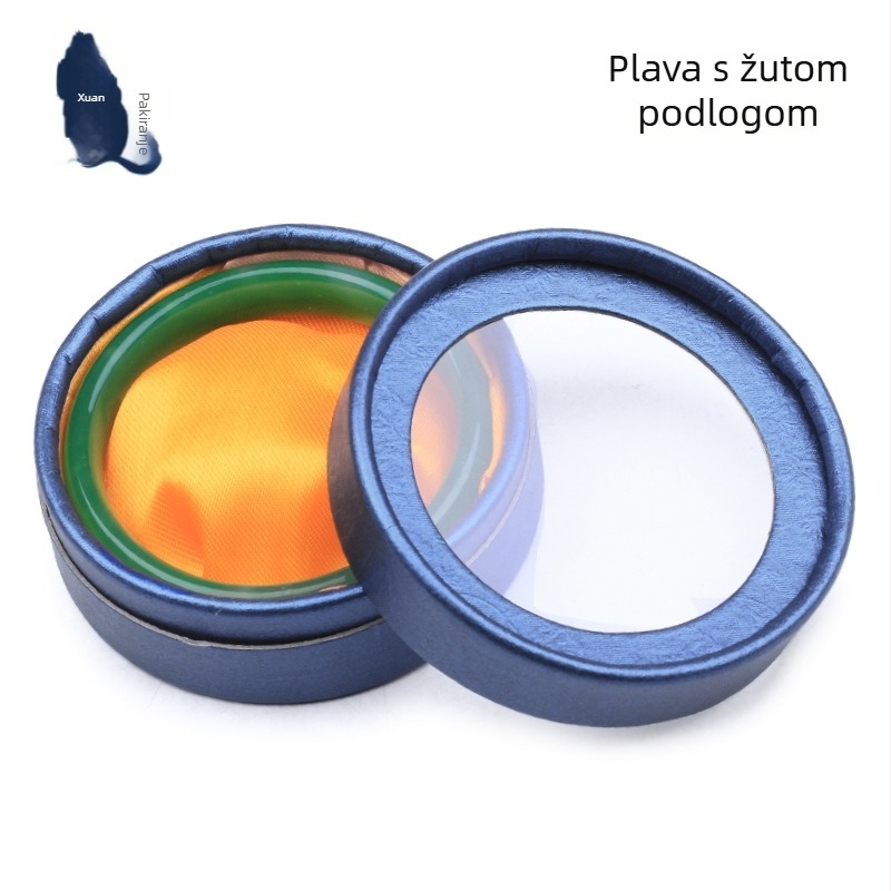 Kutija za nakit s kružnim prozorom na poklopcu, 001 specifikacija, papir/karton materijal