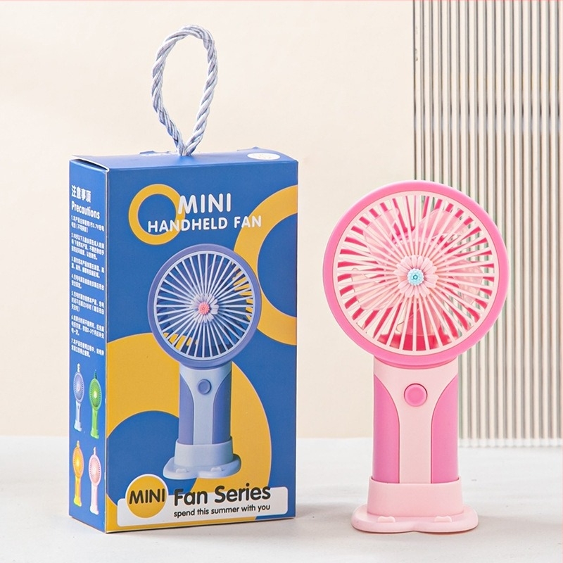 Sklopivi mini USB stolni ventilator, 3 lopatice, motor bez četkica, ugrađena punjiva baterija, tih rad