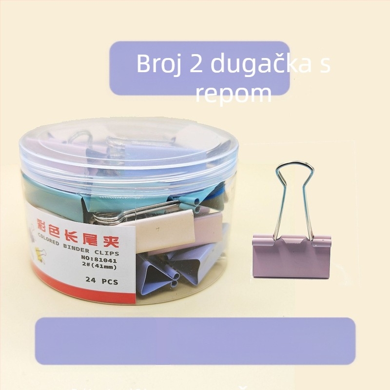 Feiyi metalni klip za dokumente s dugim repom