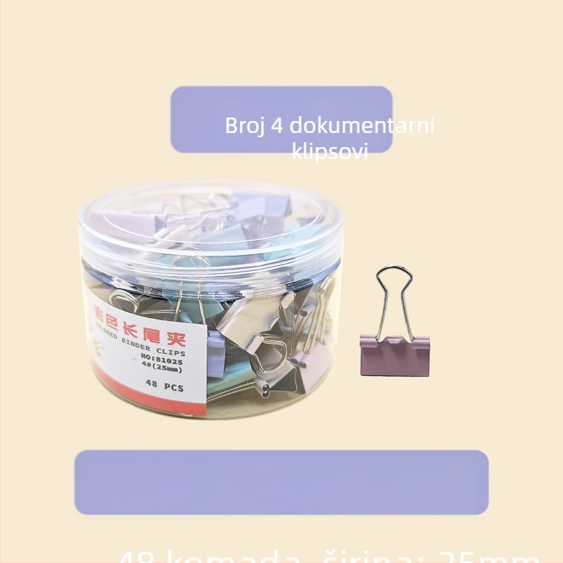 Feiyi metalni klip za dokumente s dugim repom