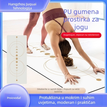 Nagudi joga prostirka — PU+guma, protuklizna, debljina 5 mm, težina 3,5 kg, Hangzhou