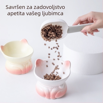 Gradijentno keramičko zdjelice za mačke za hranjenje i vodu